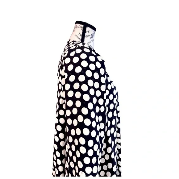 Lillie Rubin Vintage Polka Dot Jacket. Black, White. Size 4 - Picture 7 of 12